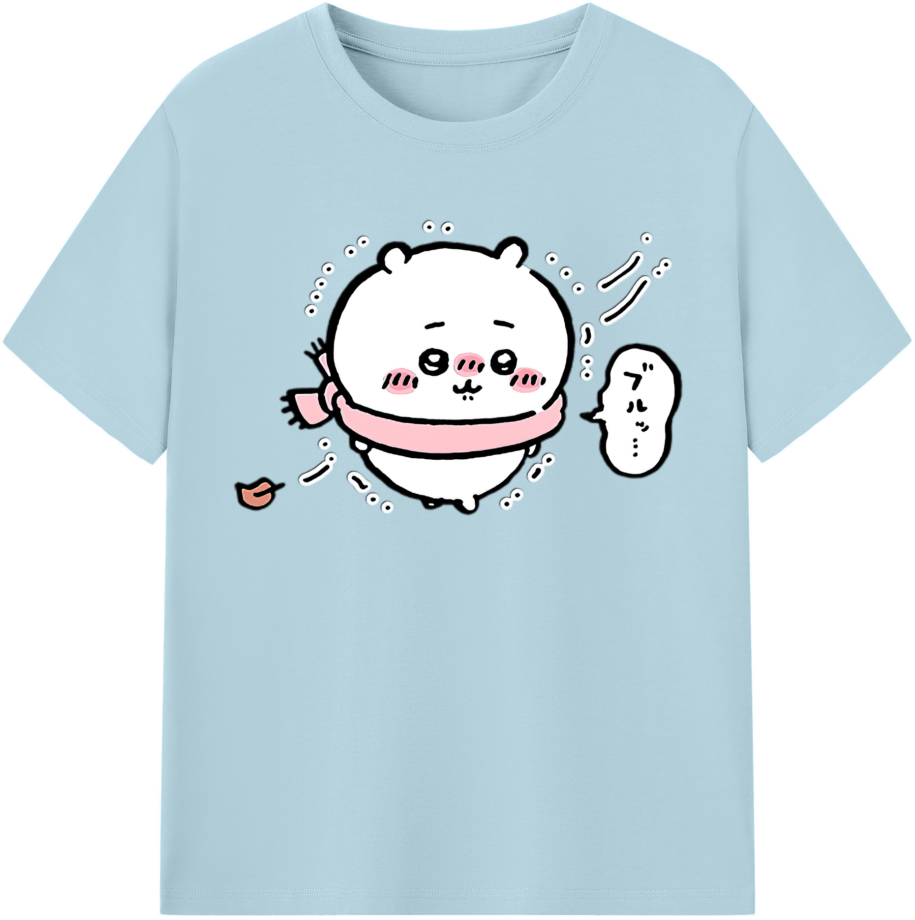 （画像用） ちいかわ ちいかわ Chii-kawa chiikawa 綿100％半袖Tシャツ（フロントプリント）